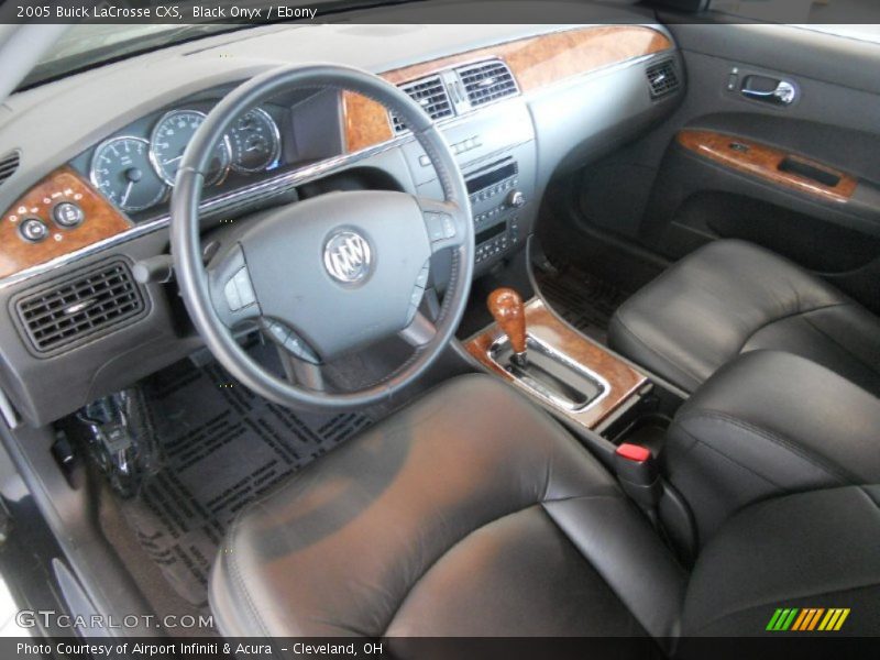  2005 LaCrosse CXS Ebony Interior