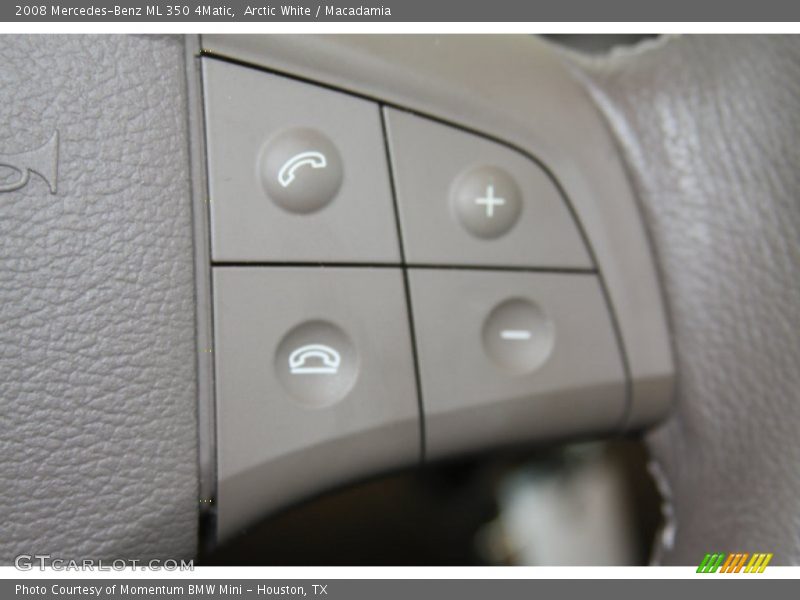 Arctic White / Macadamia 2008 Mercedes-Benz ML 350 4Matic