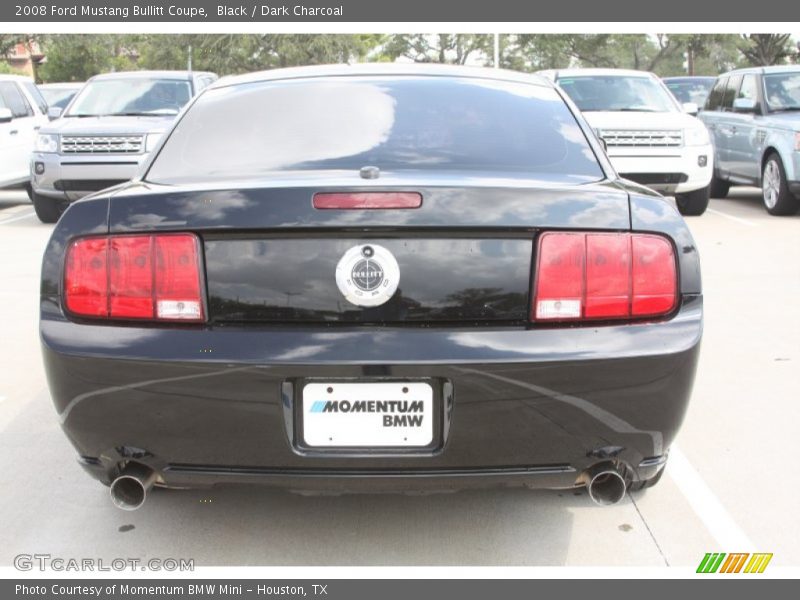 Black / Dark Charcoal 2008 Ford Mustang Bullitt Coupe