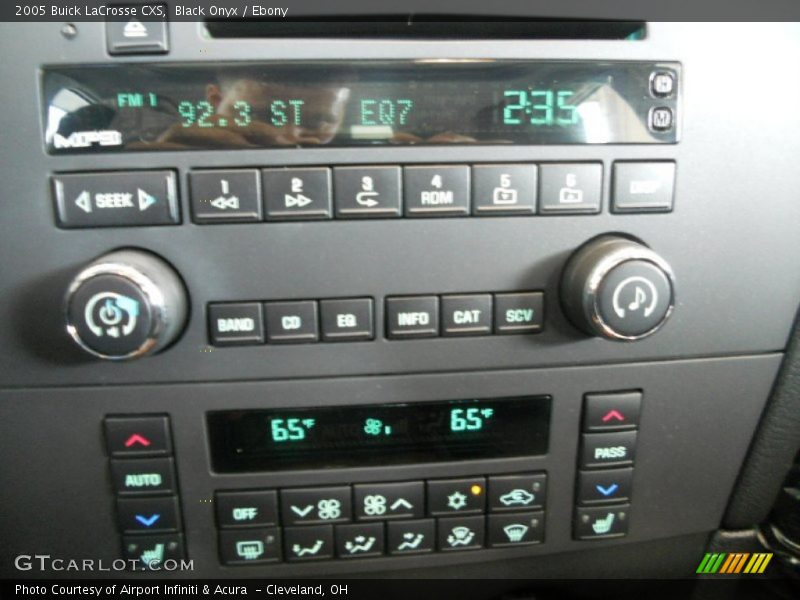 Controls of 2005 LaCrosse CXS