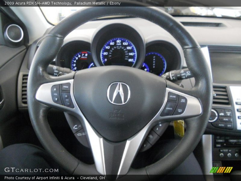 Palladium Metallic / Ebony 2009 Acura RDX SH-AWD Technology