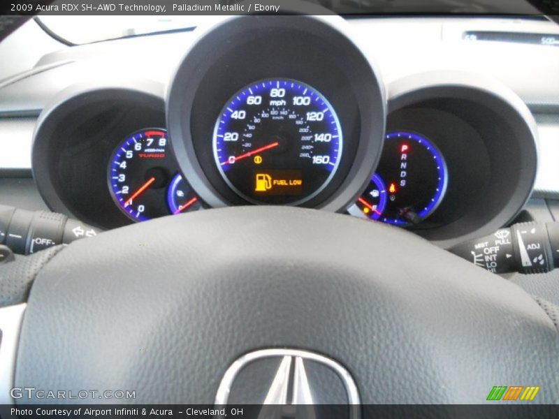 Palladium Metallic / Ebony 2009 Acura RDX SH-AWD Technology