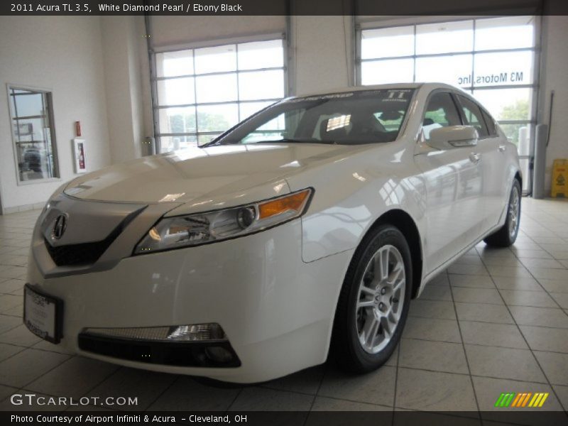 White Diamond Pearl / Ebony Black 2011 Acura TL 3.5