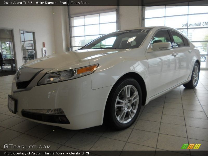 White Diamond Pearl / Ebony Black 2011 Acura TL 3.5