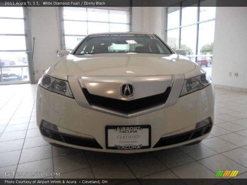 White Diamond Pearl / Ebony Black 2011 Acura TL 3.5