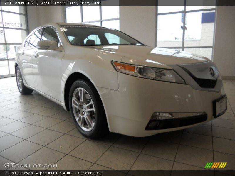 White Diamond Pearl / Ebony Black 2011 Acura TL 3.5