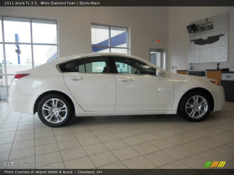 White Diamond Pearl / Ebony Black 2011 Acura TL 3.5