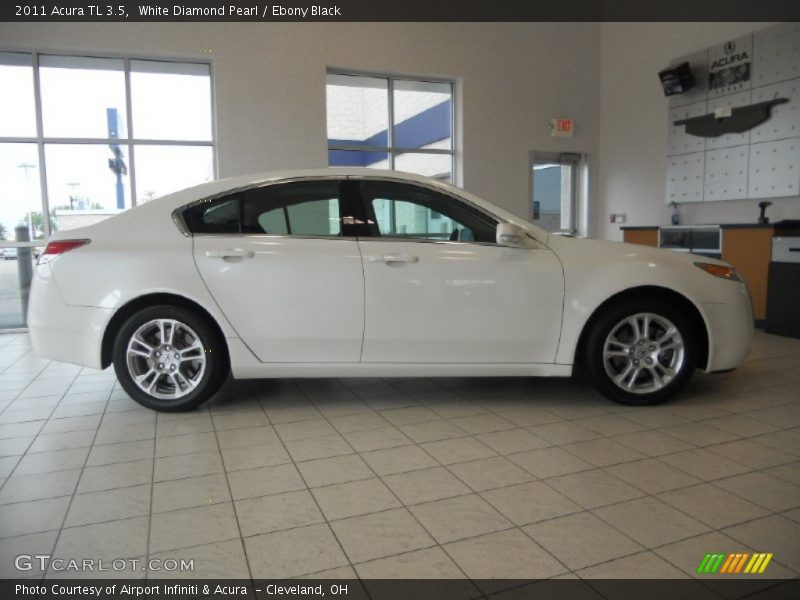 White Diamond Pearl / Ebony Black 2011 Acura TL 3.5