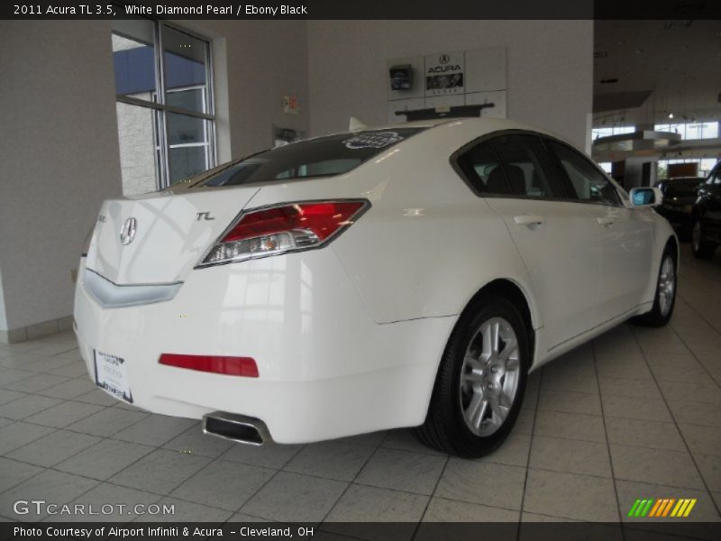 White Diamond Pearl / Ebony Black 2011 Acura TL 3.5