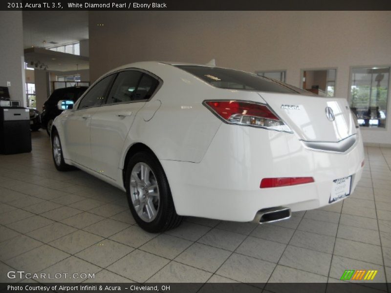 White Diamond Pearl / Ebony Black 2011 Acura TL 3.5