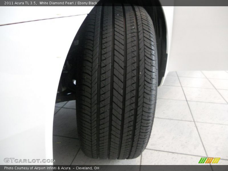 White Diamond Pearl / Ebony Black 2011 Acura TL 3.5