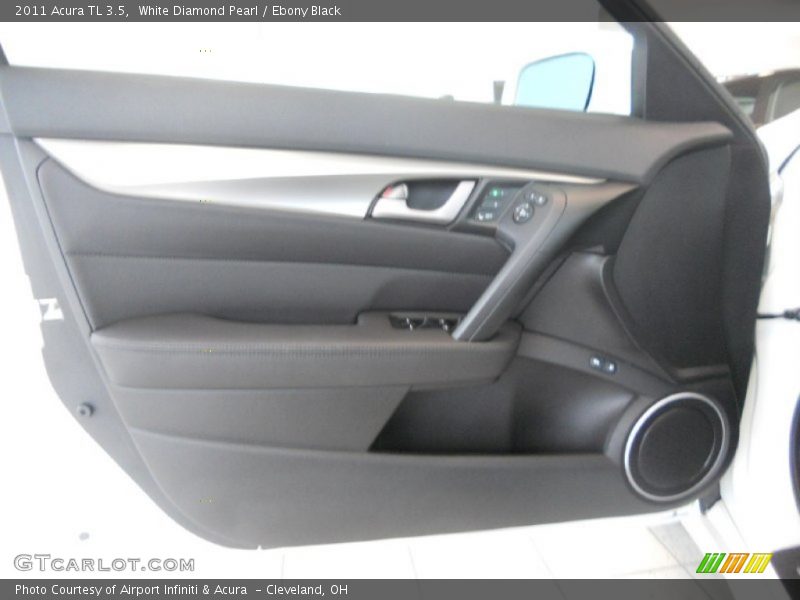 White Diamond Pearl / Ebony Black 2011 Acura TL 3.5