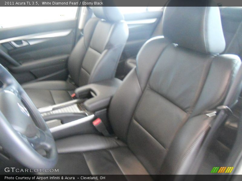 White Diamond Pearl / Ebony Black 2011 Acura TL 3.5