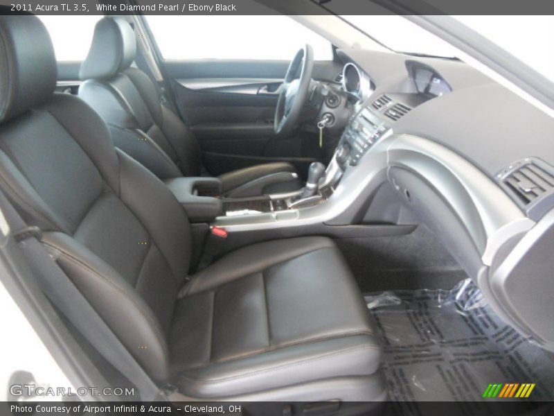 White Diamond Pearl / Ebony Black 2011 Acura TL 3.5
