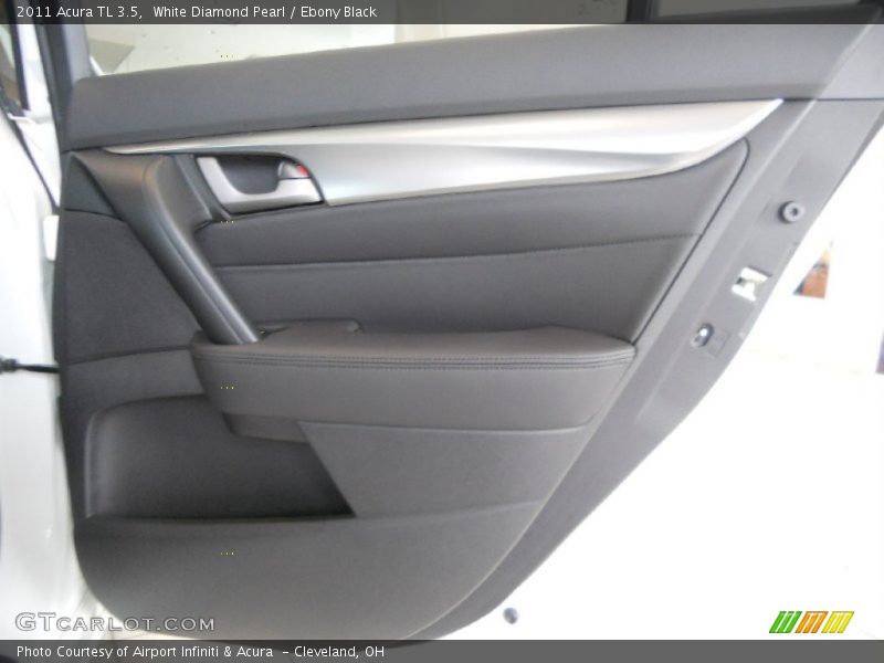 White Diamond Pearl / Ebony Black 2011 Acura TL 3.5
