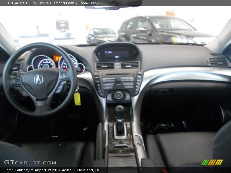 White Diamond Pearl / Ebony Black 2011 Acura TL 3.5