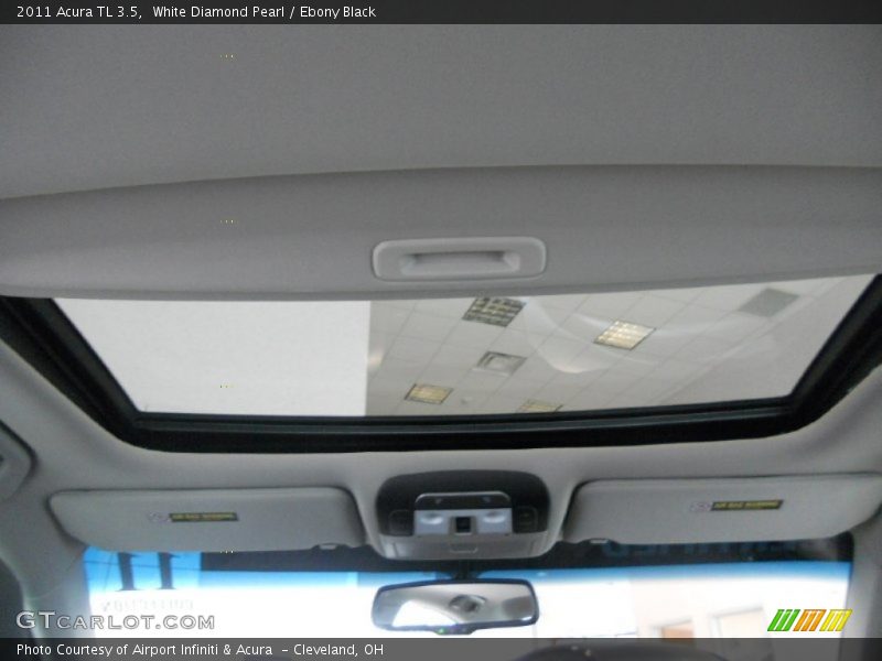 White Diamond Pearl / Ebony Black 2011 Acura TL 3.5