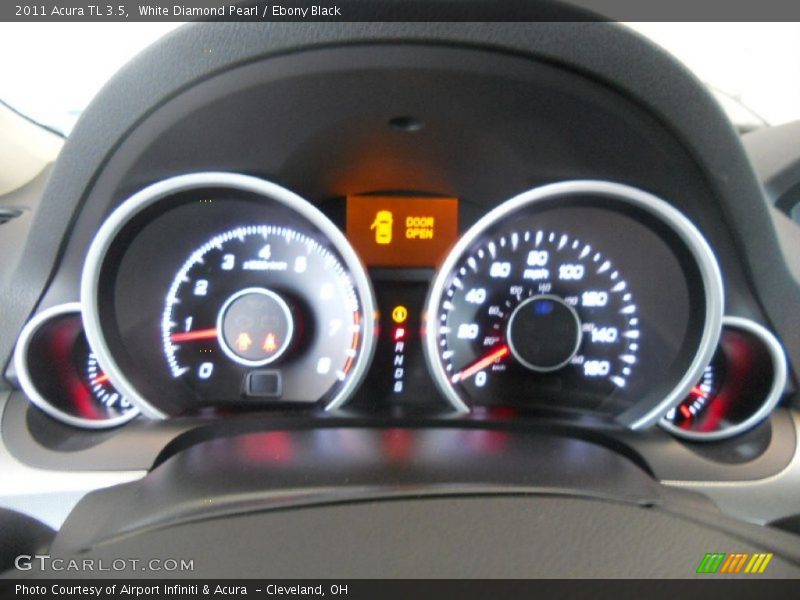 White Diamond Pearl / Ebony Black 2011 Acura TL 3.5