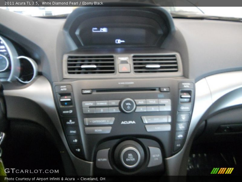 White Diamond Pearl / Ebony Black 2011 Acura TL 3.5