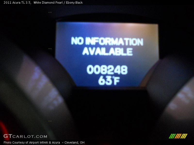White Diamond Pearl / Ebony Black 2011 Acura TL 3.5