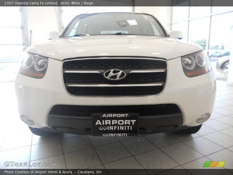 Arctic White / Beige 2007 Hyundai Santa Fe Limited