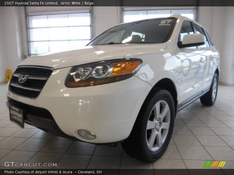 Arctic White / Beige 2007 Hyundai Santa Fe Limited