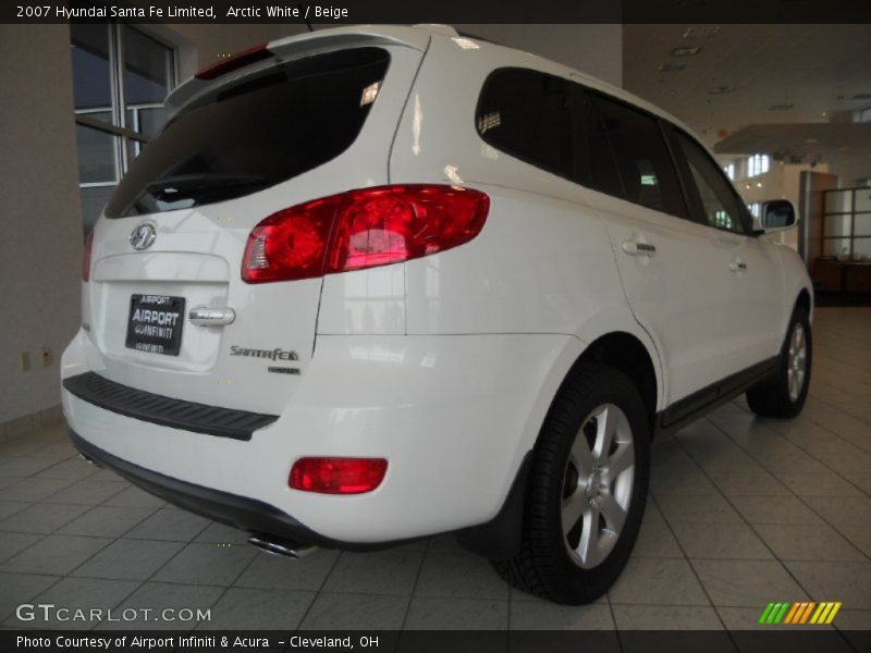 Arctic White / Beige 2007 Hyundai Santa Fe Limited