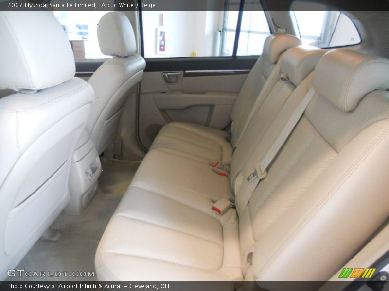 Arctic White / Beige 2007 Hyundai Santa Fe Limited