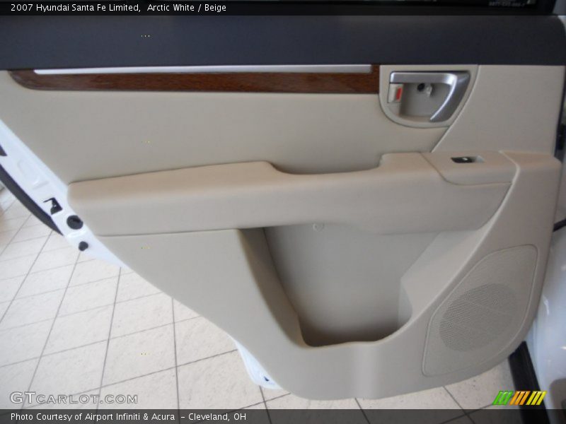 Arctic White / Beige 2007 Hyundai Santa Fe Limited
