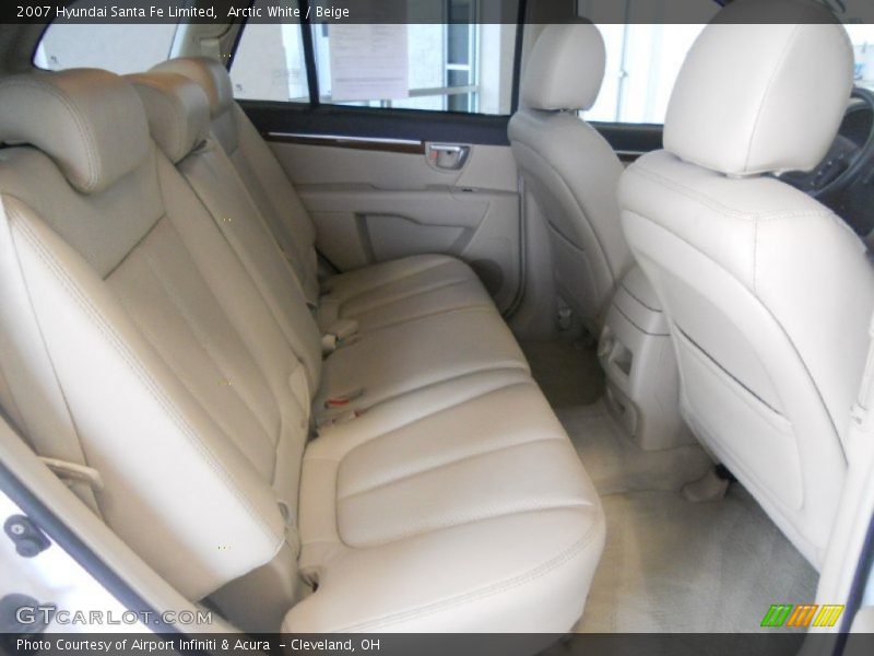 Arctic White / Beige 2007 Hyundai Santa Fe Limited