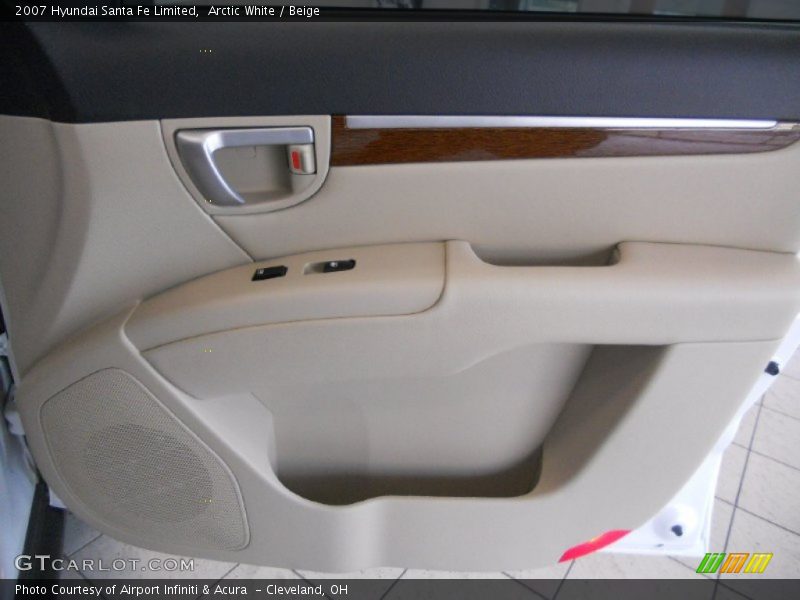 Arctic White / Beige 2007 Hyundai Santa Fe Limited
