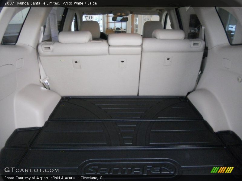 Arctic White / Beige 2007 Hyundai Santa Fe Limited