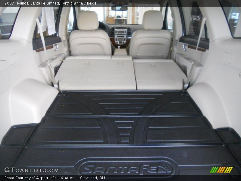 Arctic White / Beige 2007 Hyundai Santa Fe Limited