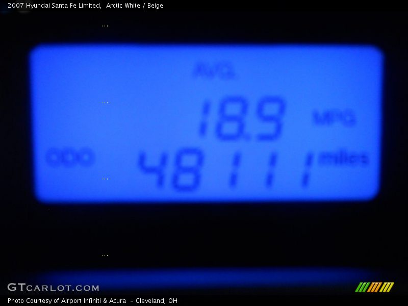 Arctic White / Beige 2007 Hyundai Santa Fe Limited