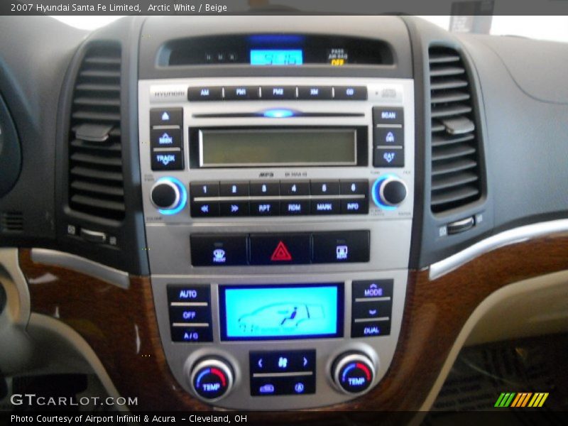 Arctic White / Beige 2007 Hyundai Santa Fe Limited