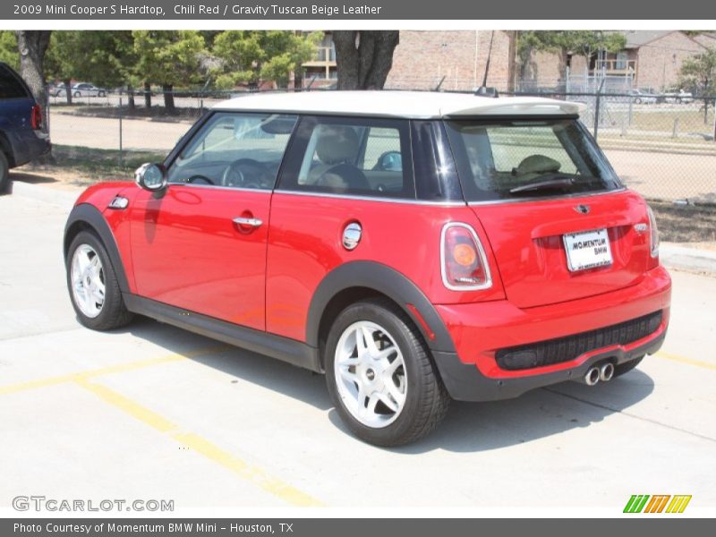 Chili Red / Gravity Tuscan Beige Leather 2009 Mini Cooper S Hardtop