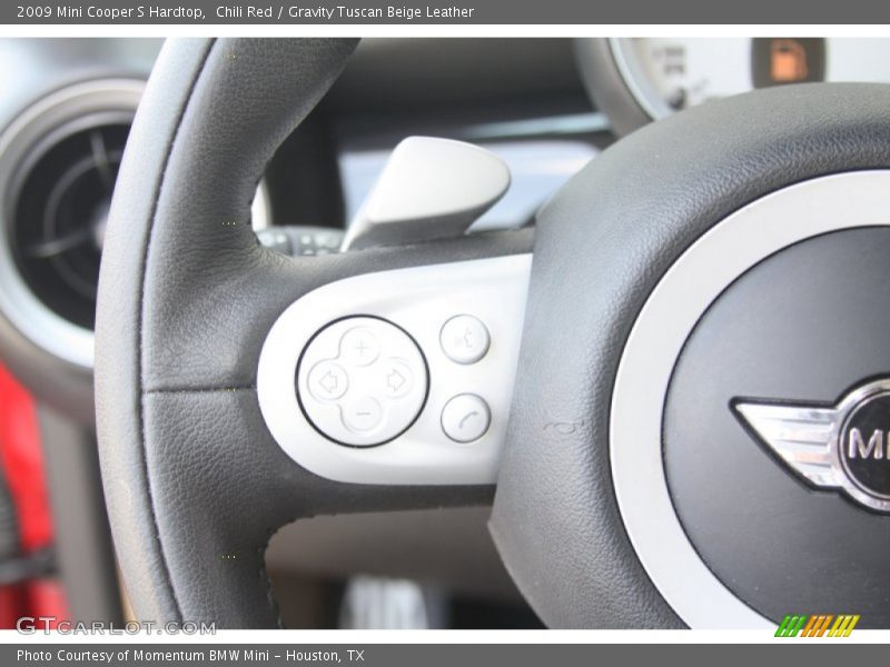 Chili Red / Gravity Tuscan Beige Leather 2009 Mini Cooper S Hardtop