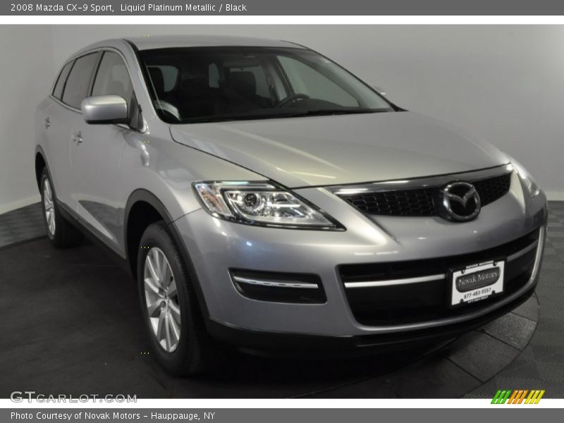 Liquid Platinum Metallic / Black 2008 Mazda CX-9 Sport