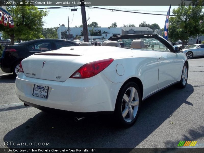 Ivory White / Light Taupe 2007 Pontiac G6 GT Convertible