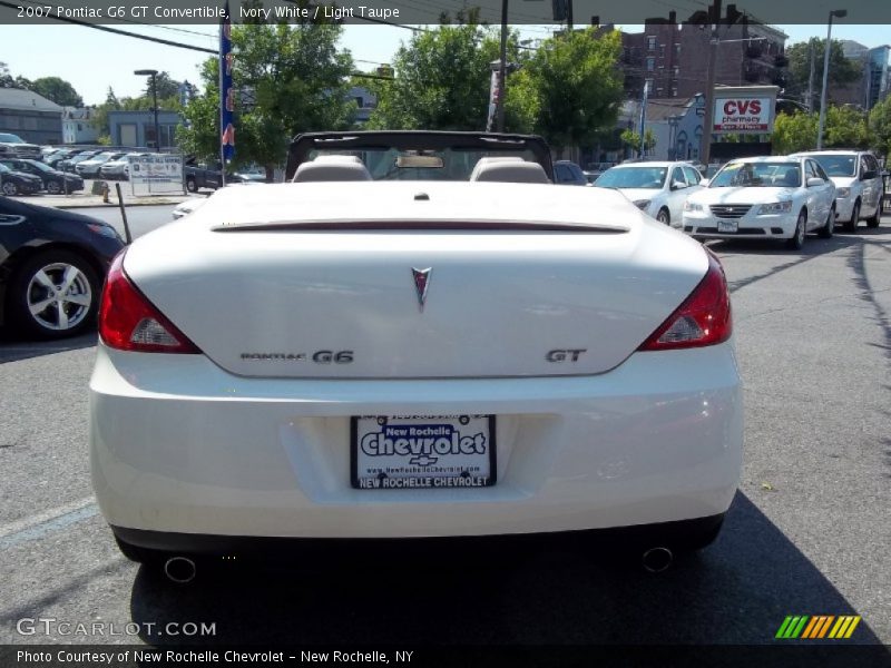 Ivory White / Light Taupe 2007 Pontiac G6 GT Convertible