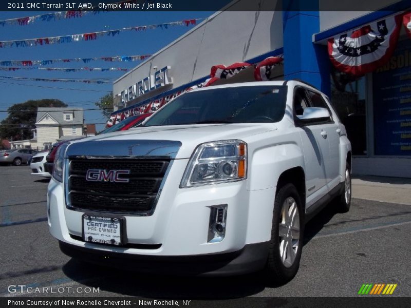 Olympic White / Jet Black 2011 GMC Terrain SLT AWD
