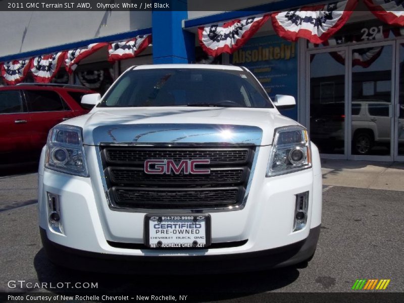 Olympic White / Jet Black 2011 GMC Terrain SLT AWD