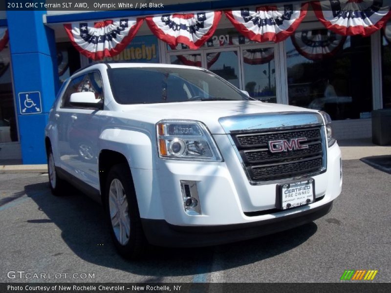 Olympic White / Jet Black 2011 GMC Terrain SLT AWD