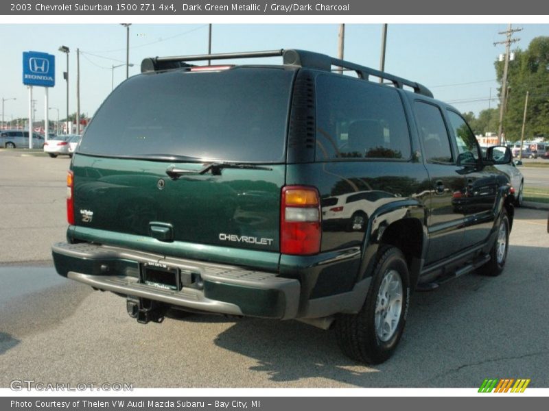 Dark Green Metallic / Gray/Dark Charcoal 2003 Chevrolet Suburban 1500 Z71 4x4