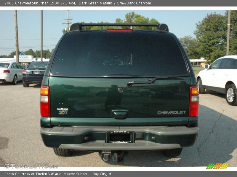Dark Green Metallic / Gray/Dark Charcoal 2003 Chevrolet Suburban 1500 Z71 4x4