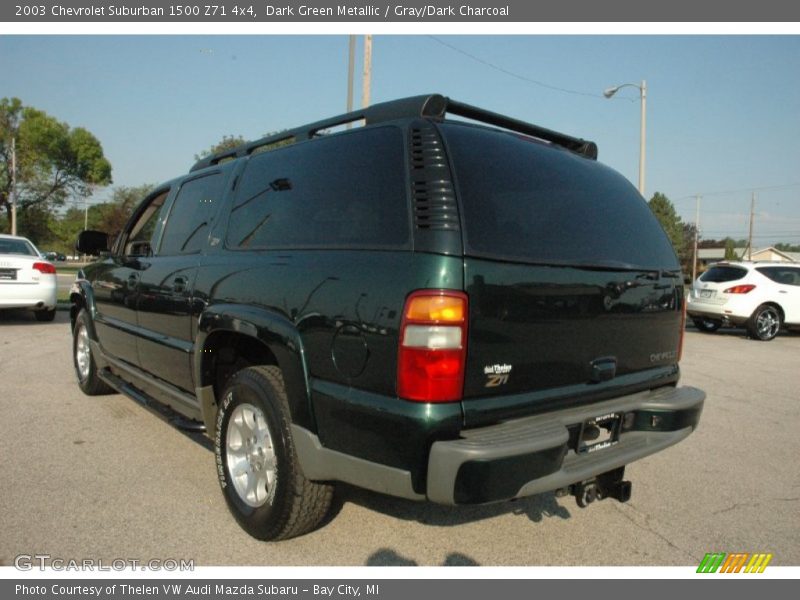Dark Green Metallic / Gray/Dark Charcoal 2003 Chevrolet Suburban 1500 Z71 4x4