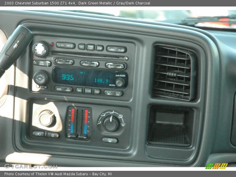 Dark Green Metallic / Gray/Dark Charcoal 2003 Chevrolet Suburban 1500 Z71 4x4