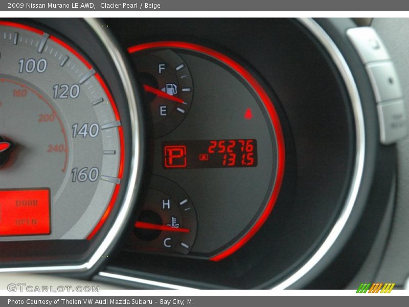 Glacier Pearl / Beige 2009 Nissan Murano LE AWD