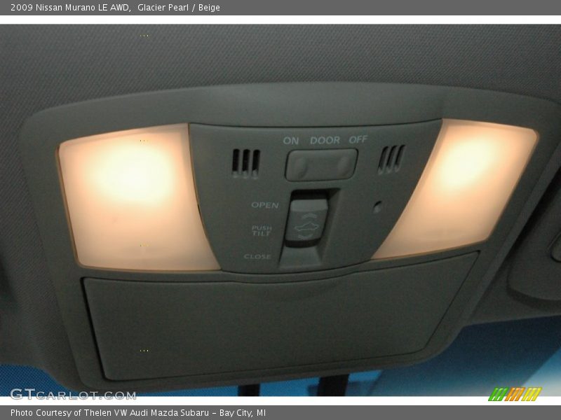 Glacier Pearl / Beige 2009 Nissan Murano LE AWD