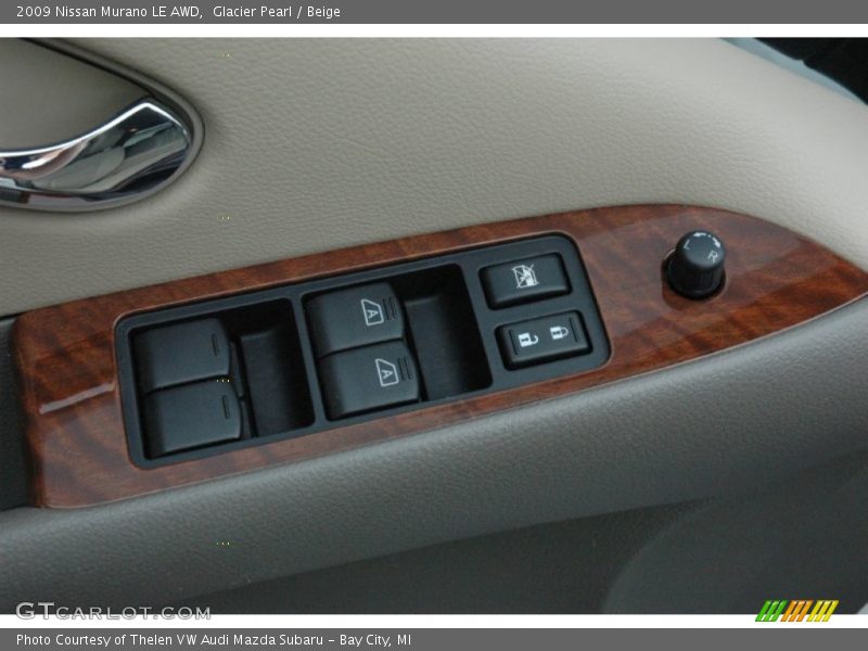 Glacier Pearl / Beige 2009 Nissan Murano LE AWD